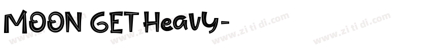MOON GET Heavy字体转换